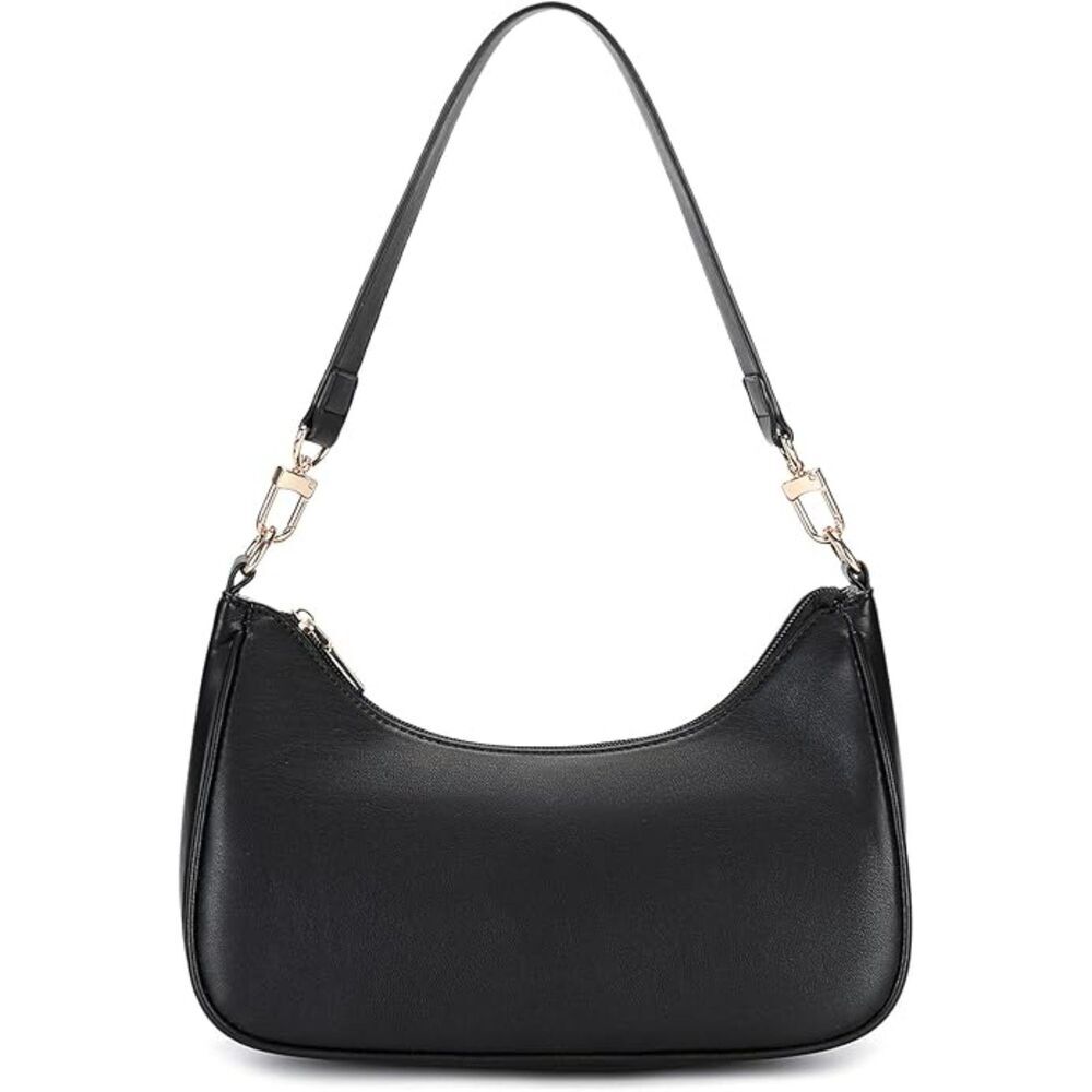 Women's G-Black Imported Fashion Mini Clutch Underarm Purse Hobo Mini Tote Bag